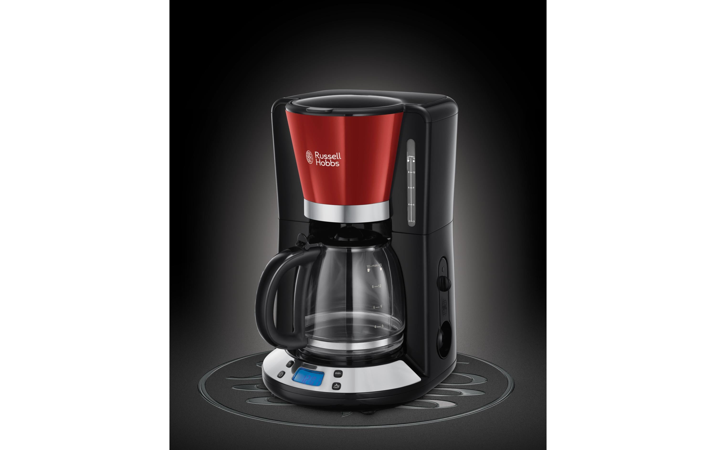 Russell Hobbs Filterkaffeemaschine Colours Plus Rot/Schwarz