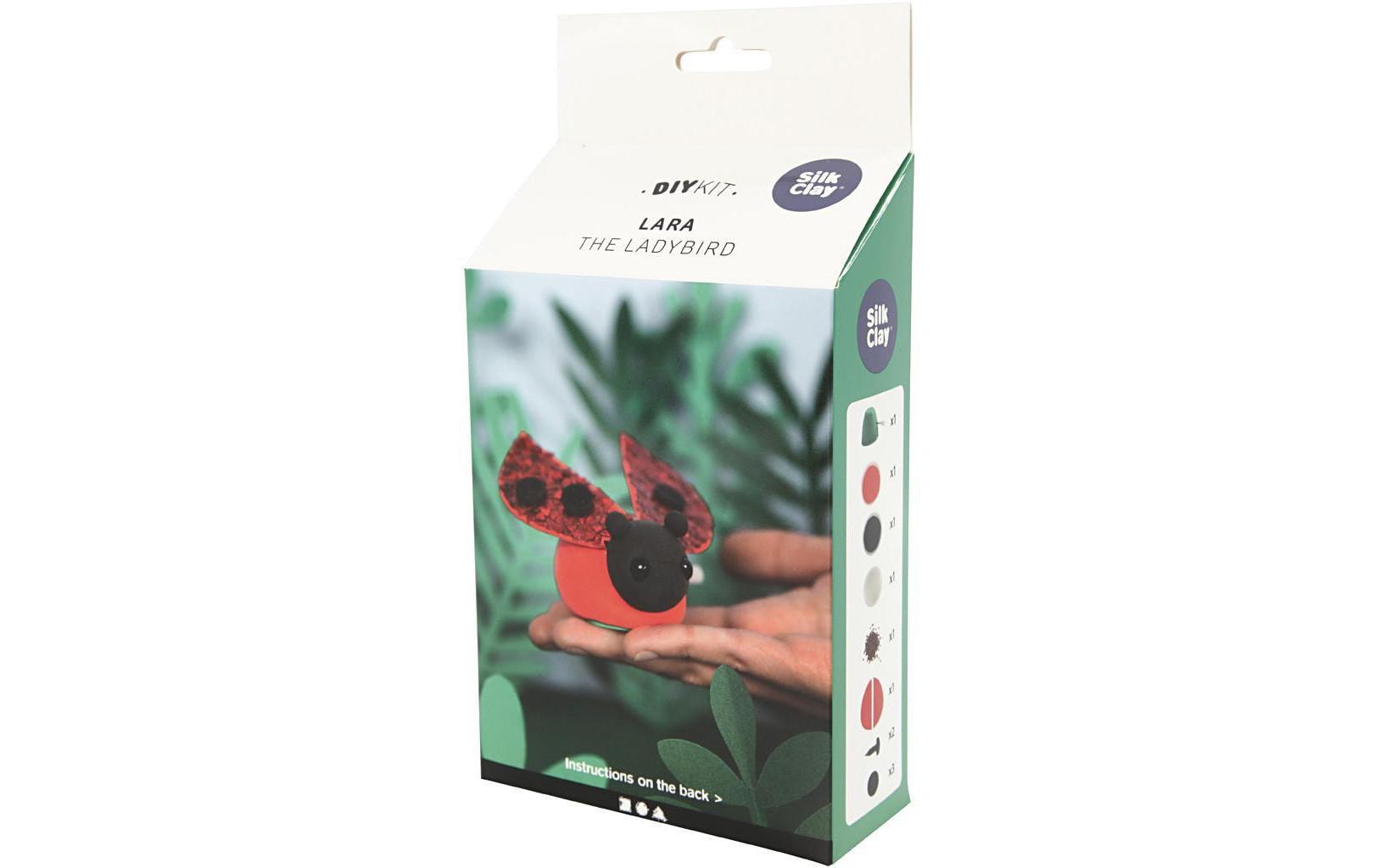 Creativ Company Modellier-Set Silk Clay Marienkäfer, 1 Set