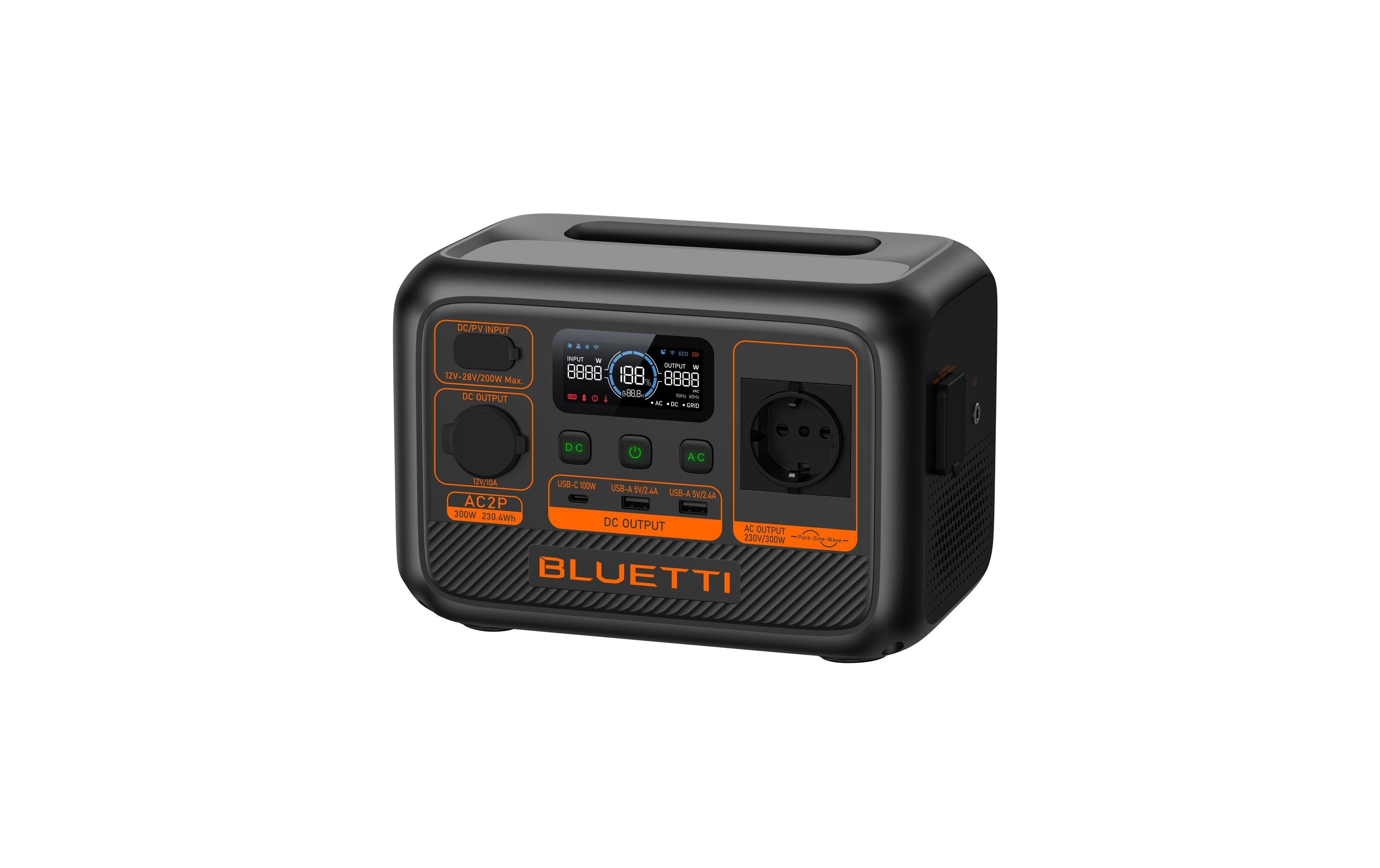BLUETTI Power Station AC2P 230.4 Wh