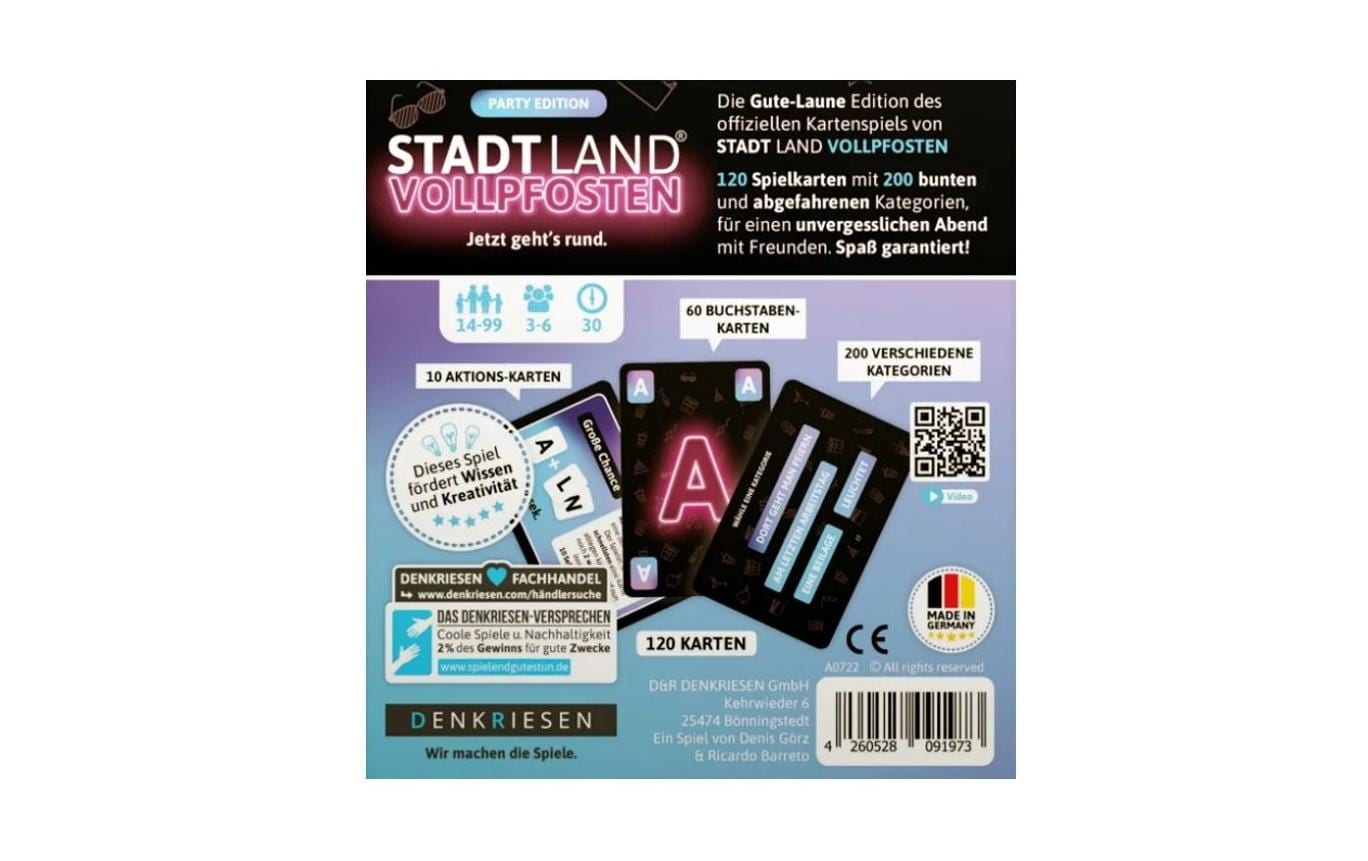 Denkriesen STADT LAND VOLLPFOSTEN – Party Edition