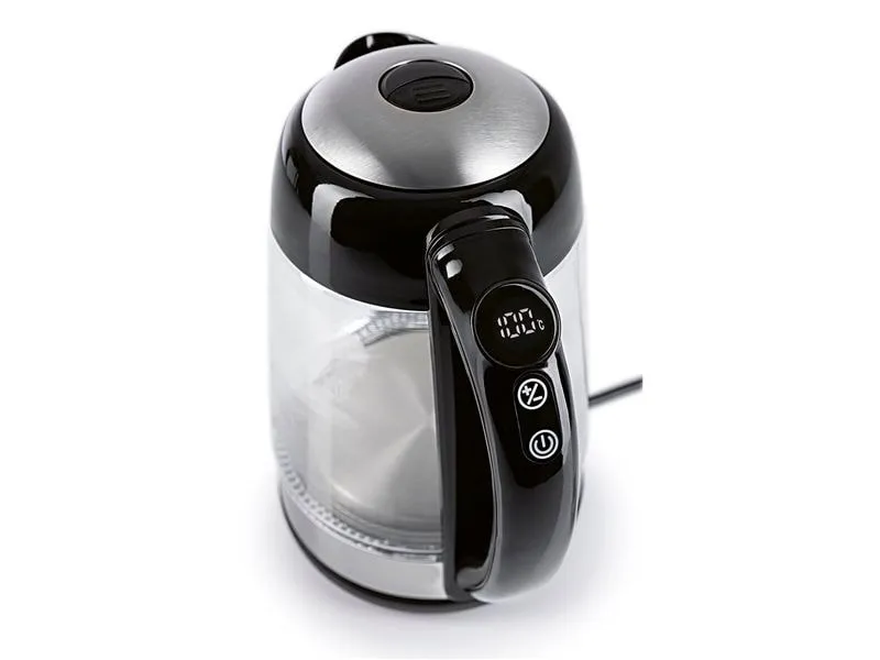 GOURMETmaxx Wasserkocher 1.7 l, Schwarz/Transparent