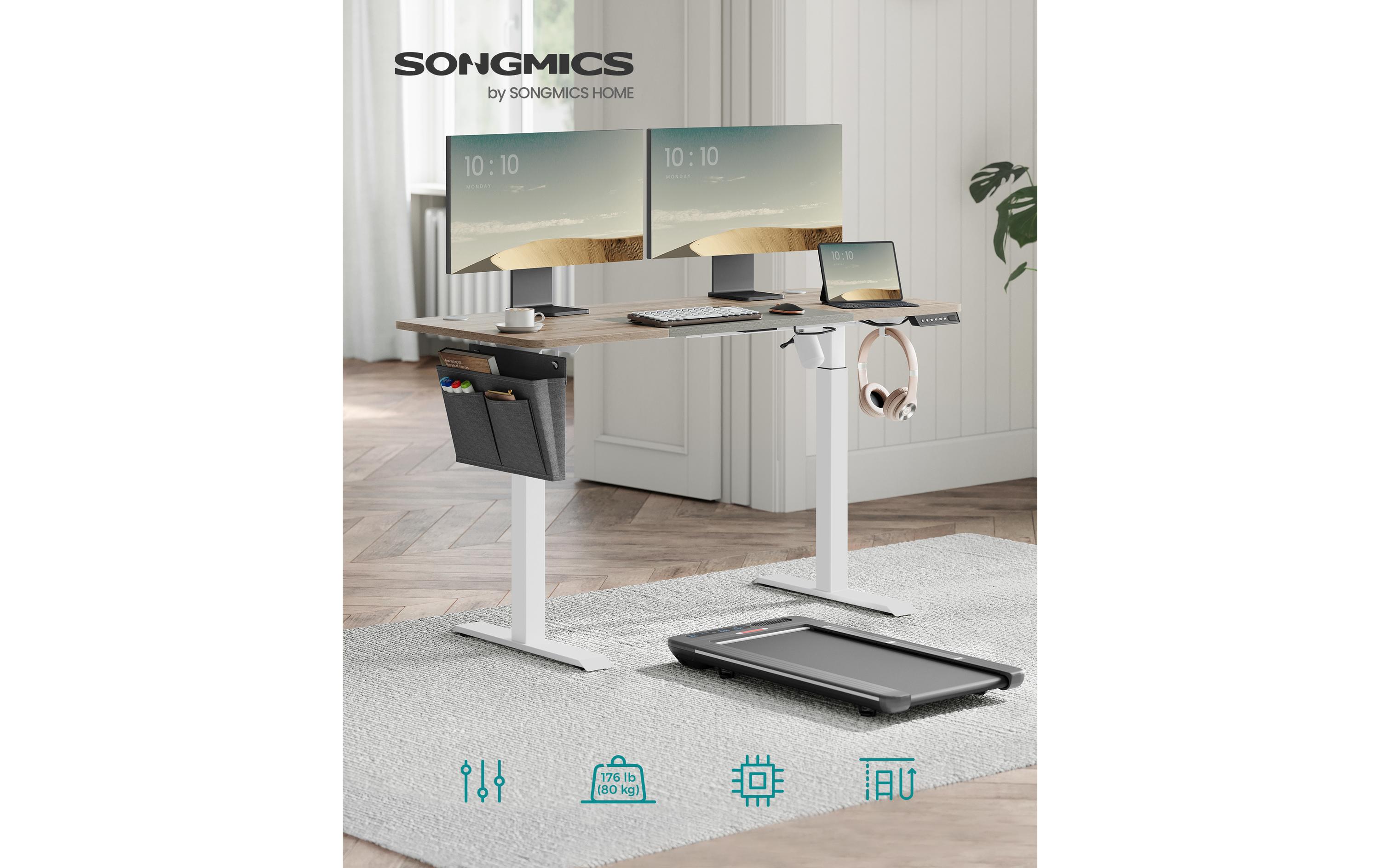 Songmics Stehtisch 140 x 60 cm, höhenverstellbar