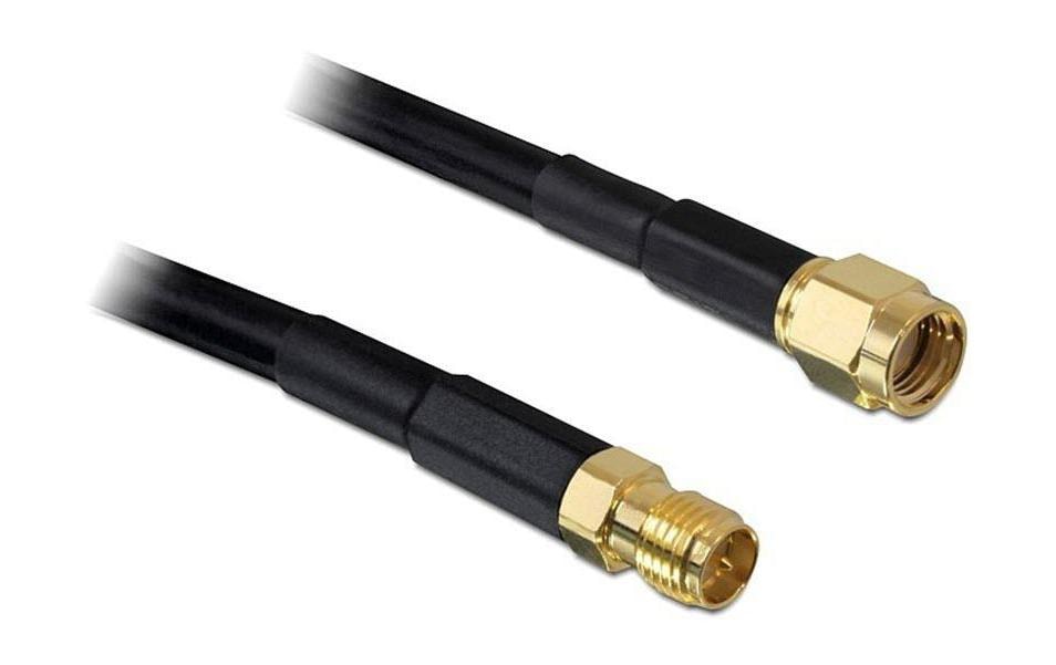 Delock Antennenkabel RP-SMA zu RP-SMA, 5 m Delock Antennenkabel RP-SMA zu RP-SMA, 5 m