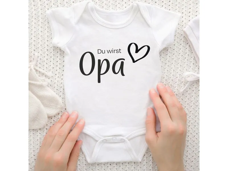 Trendcompany Babybody Du wirst Opa, 62/68, Weiss Trendcompany Babybody Du wirst Opa, 62/68, Weiss