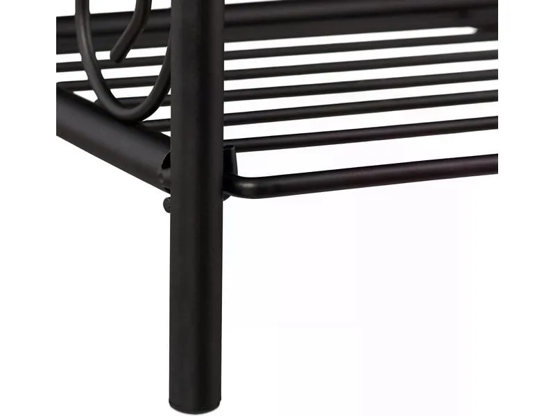 relaxdays Pflanzenständer Antik 83 cm, Schwarz