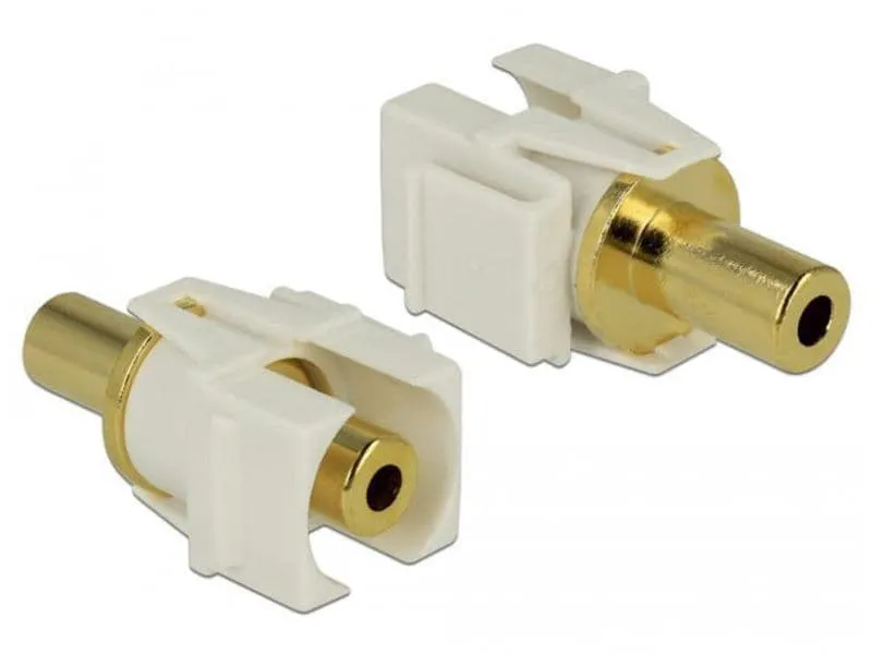 Delock Keystone-Modul 3Pin 3.5mm Klinke, vergoldet Delock Keystone-Modul 3Pin 3.5mm Klinke, vergoldet