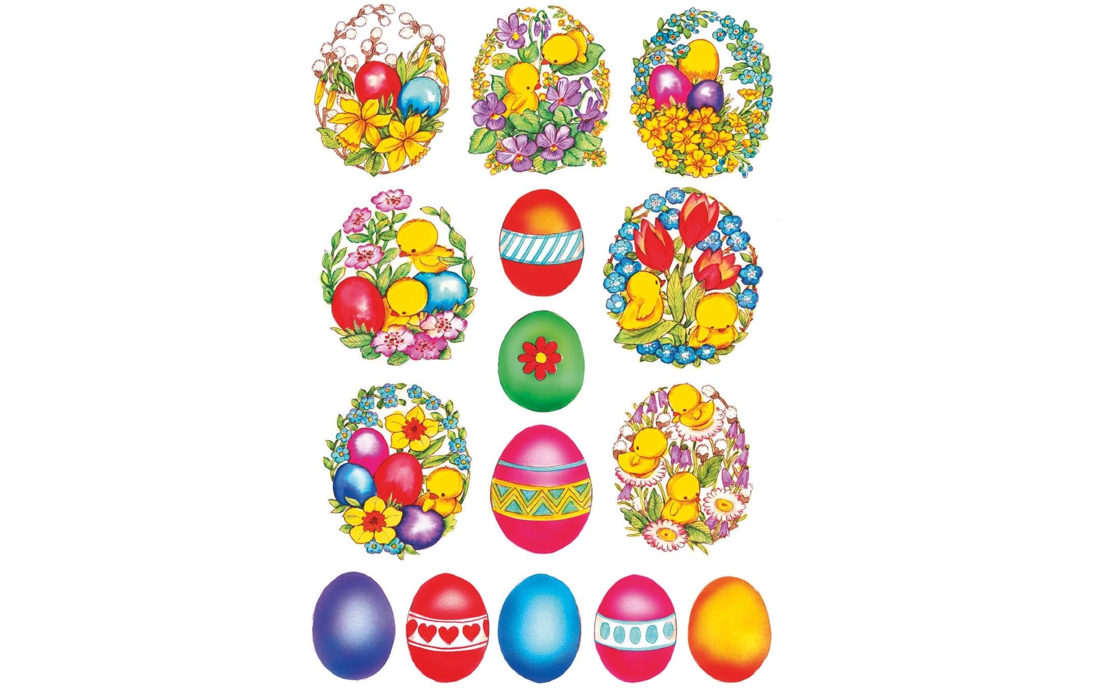 Herma Stickers Sticker 45 Stück, Ostereier, Mehrfarbig
