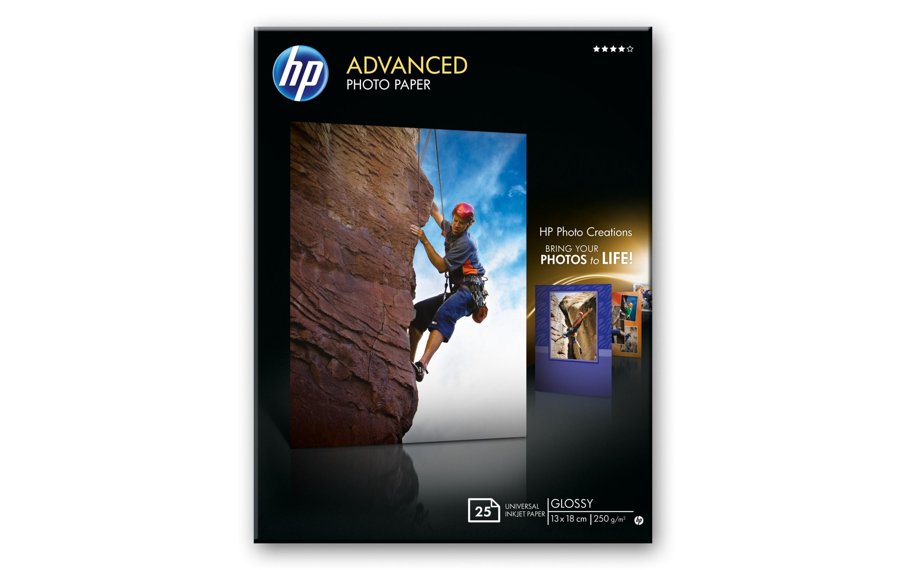 HP Fotopapier 13 x 18 cm 250 g/m² 25 Stück