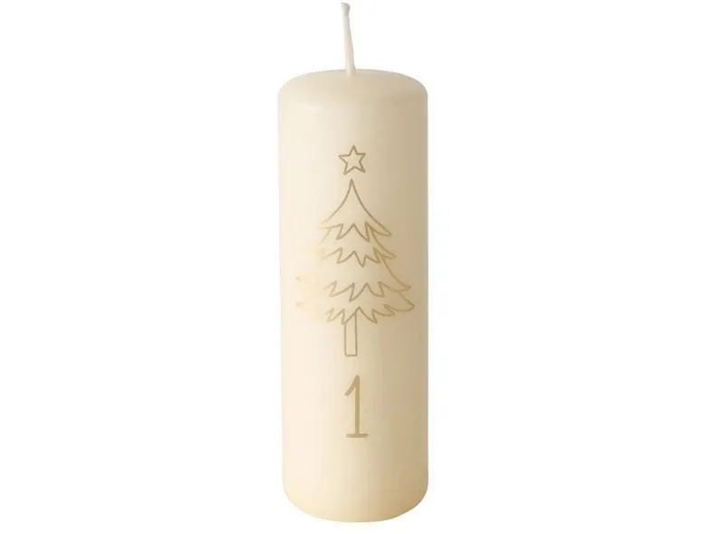 Boltze Weihnachtskerze Advent Gold