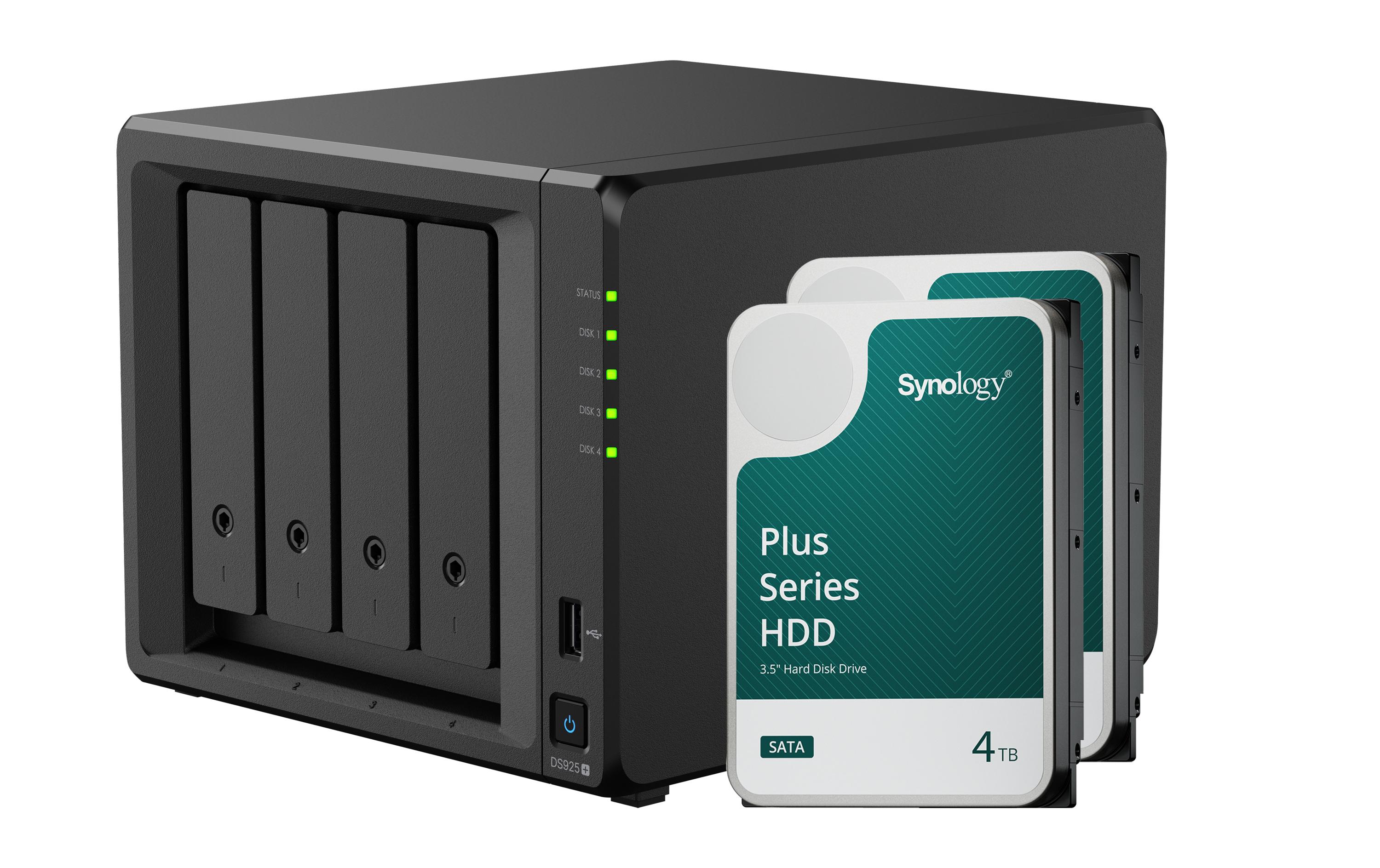 Synology NAS Diskstation DS925+ 4-bay Synology Plus HDD 8 TB Synology NAS Diskstation DS925+ 4-bay Synology Plus HDD 8 TB