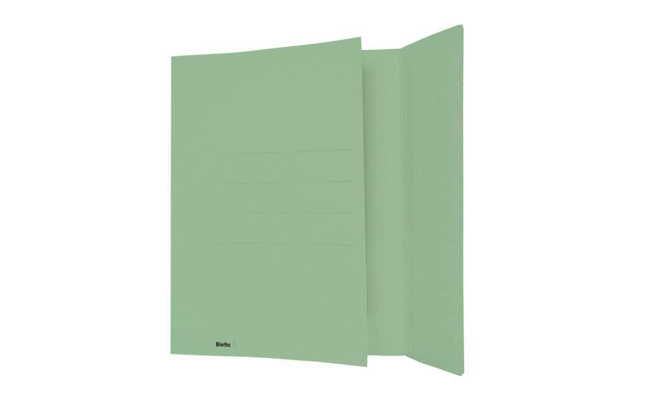 Biella Einlagemappe A4 3 Rillen, Grün, 50 Stück Biella Einlagemappe A4 3 Rillen, Grün, 50 Stück