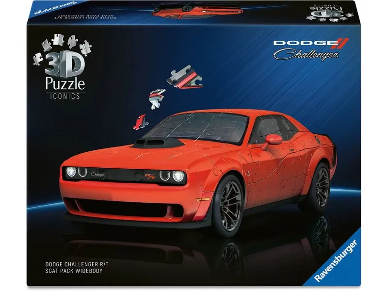 Ravensburger 3D Puzzle Iconics Dodge Chall. R/T Scat P. W. Ravensburger 3D Puzzle Iconics Dodge Chall. R/T Scat P. W.