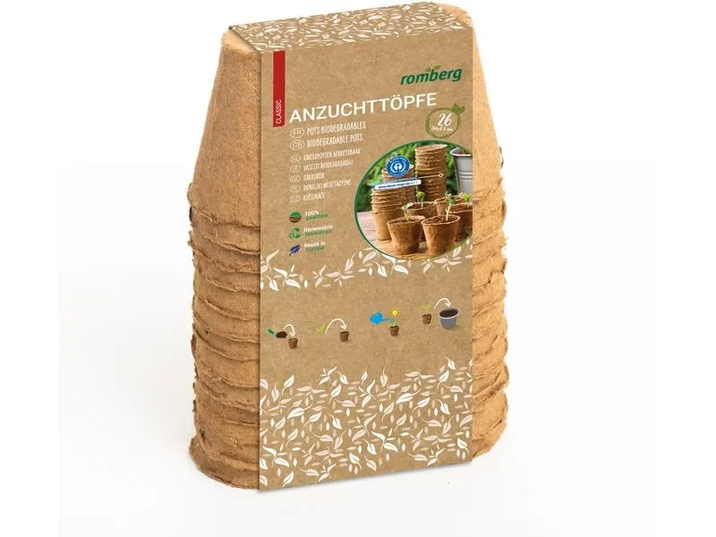 Romberg Aufzuchttöpfe 26 Stück, 6 cm rund