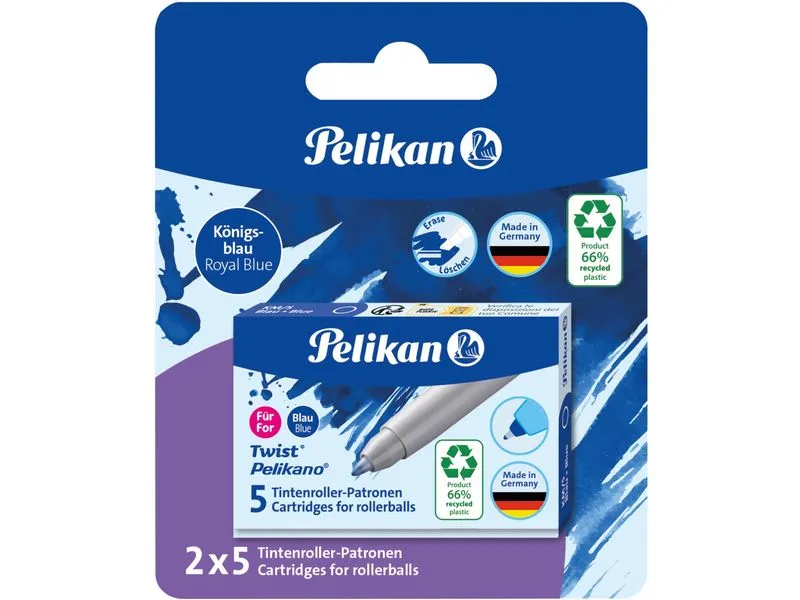 Pelikan Tintenpatrone Twist eco Blau, 5 Stück Pelikan Tintenpatrone Twist eco Blau, 5 Stück