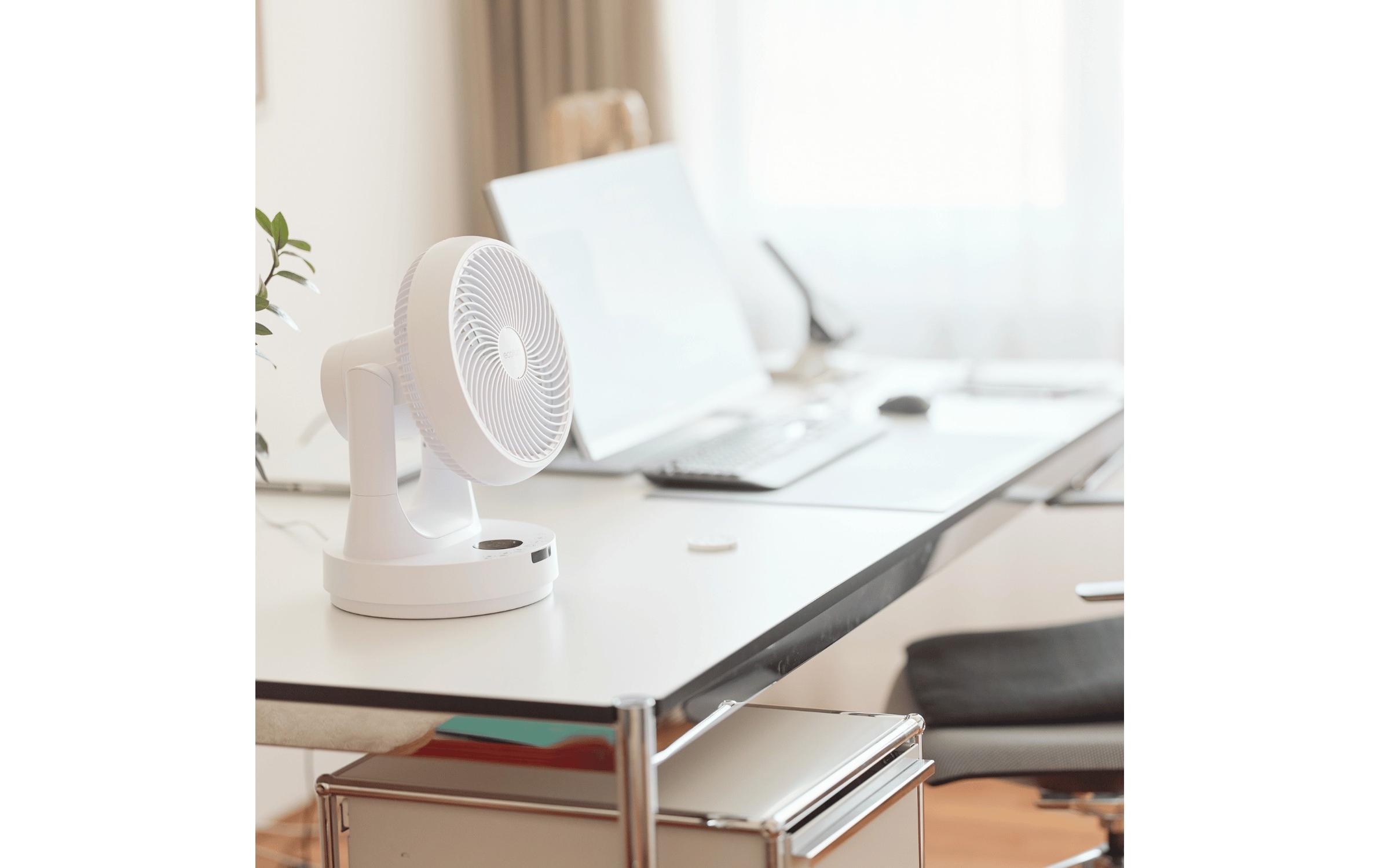 Ecofort Tischventilator ecoQ SilentAir Tavo Weiss