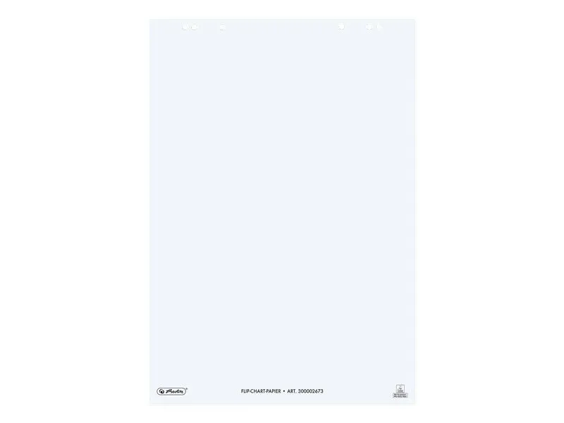 Herlitz Flipchartblock 65 x 98 cm, blanko, 20 Blatt