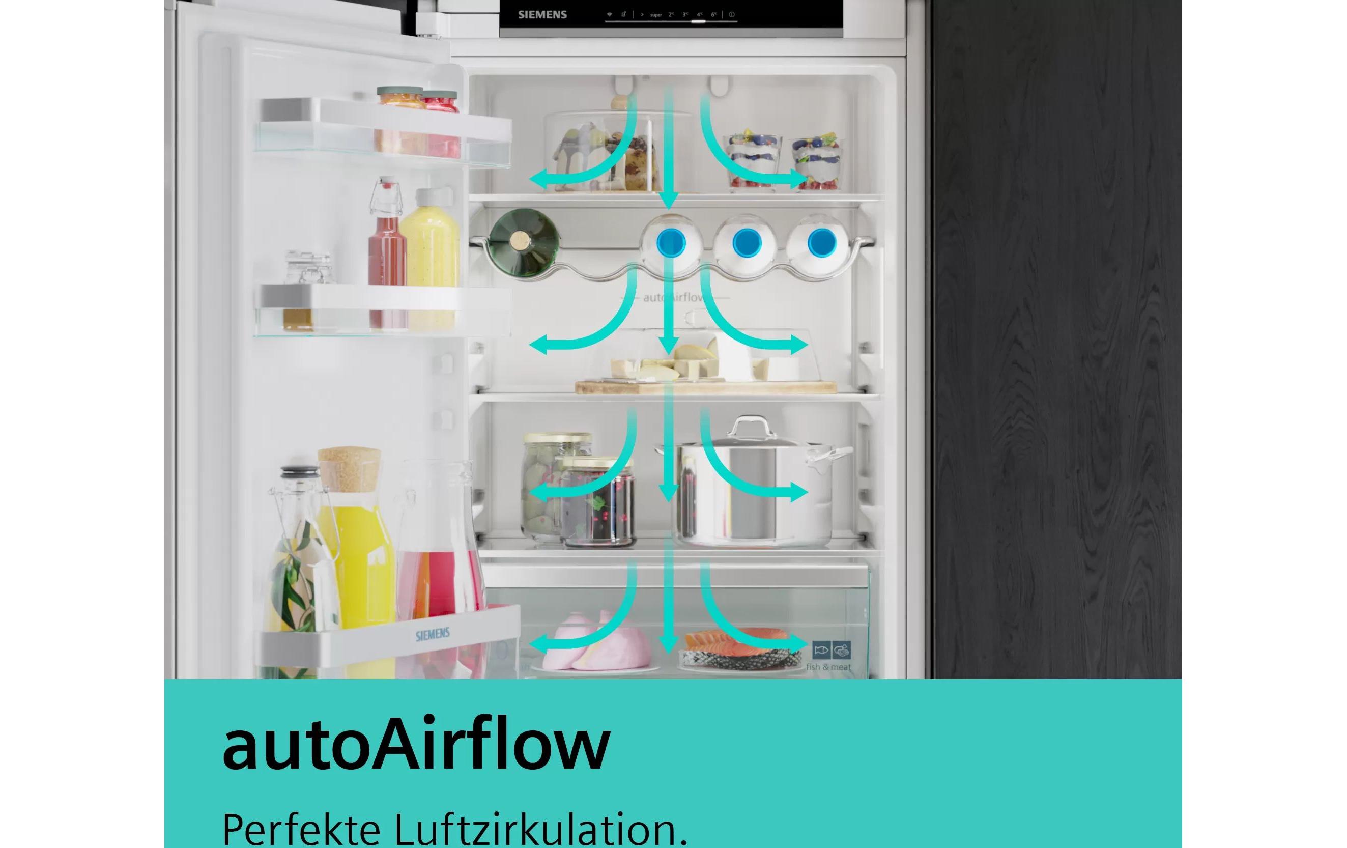 Siemens Einbau-Kühl-Gefrierkombination KI22LADD1Y Links/Wechselbar