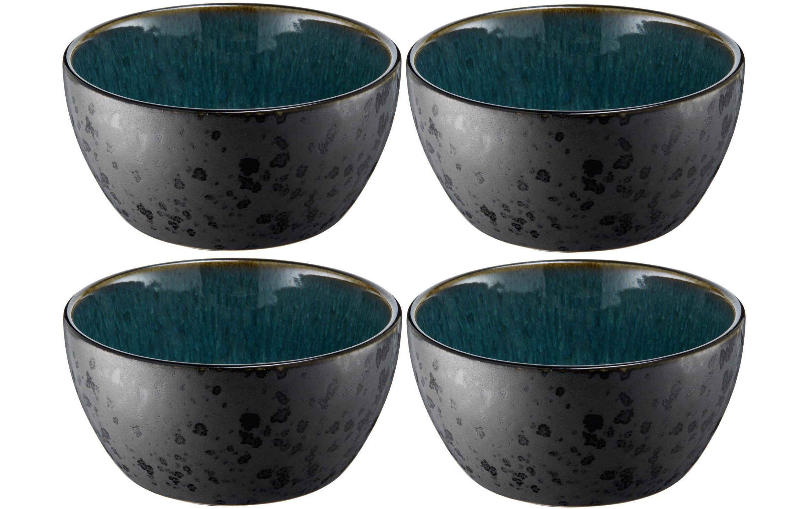 Bitz Snackschale 12 cm, 4 Stück, Schwarz/Grün