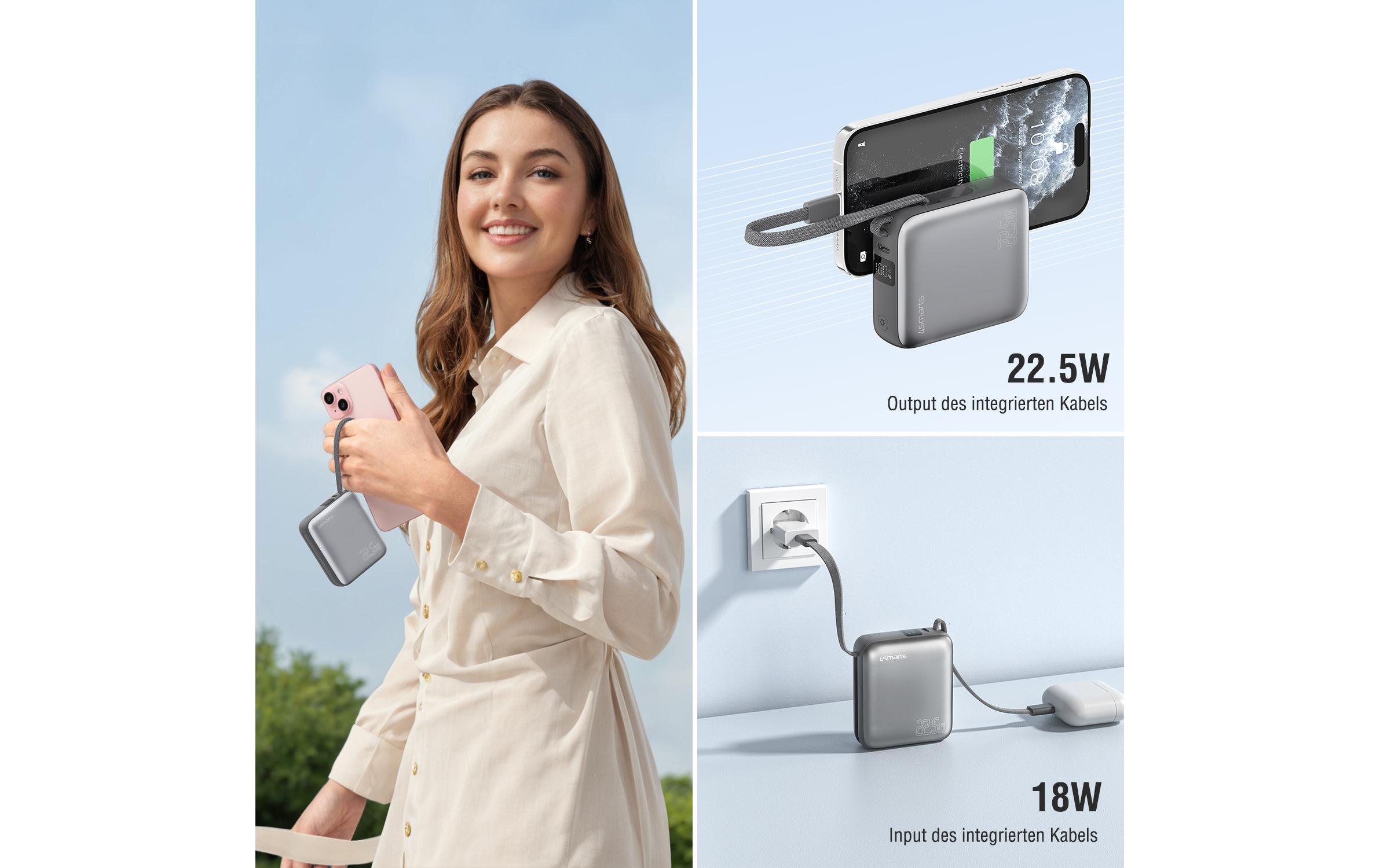 4smarts Pocket Dual Cord 10000 mAh