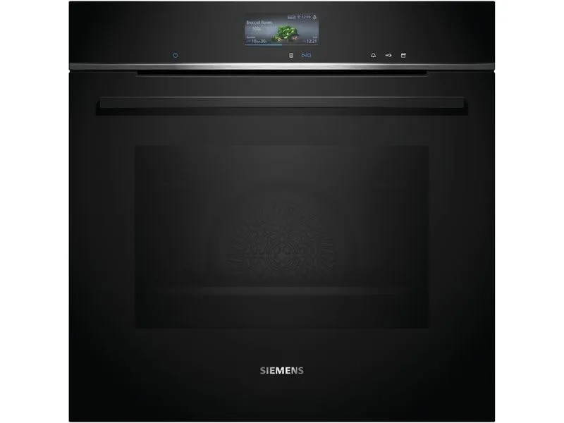 Siemens Einbaudampfbackofen iQ700 HS736G3B1C Schwarz A+