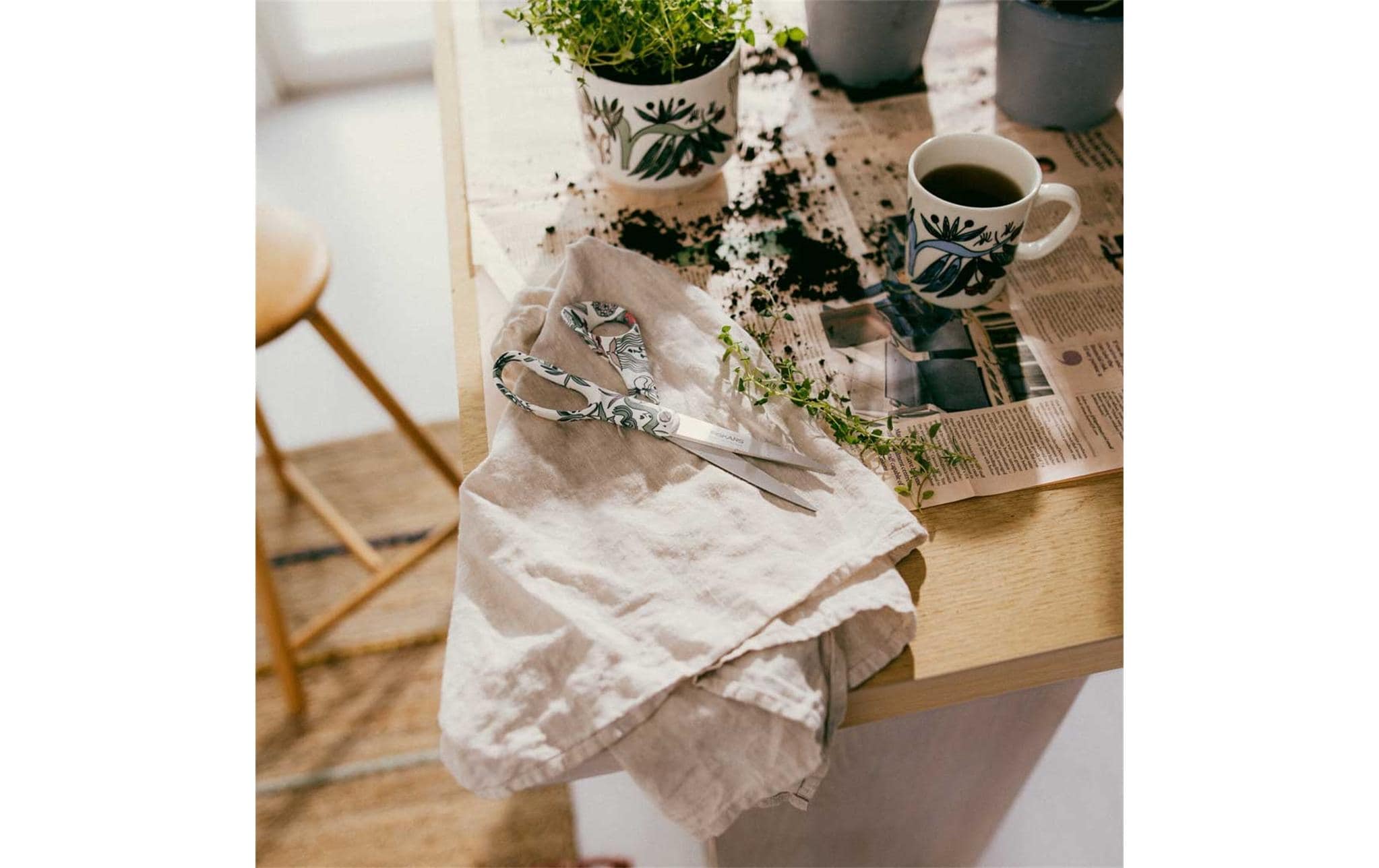 Fiskars Schere Arabia Weiss, 21 cm