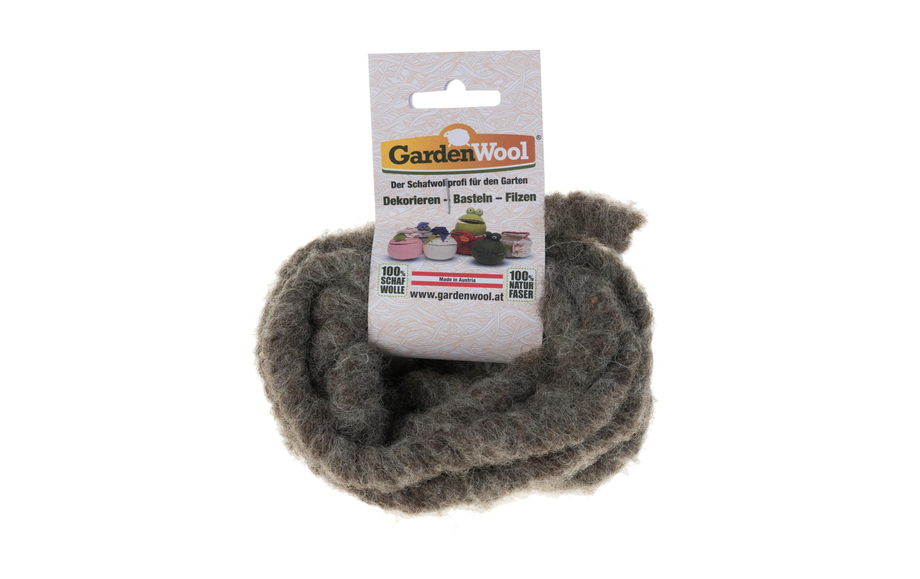 GardenWool Wollkordel 30 cm Grau