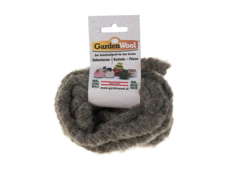 GardenWool Wollkordel 30 cm Grau