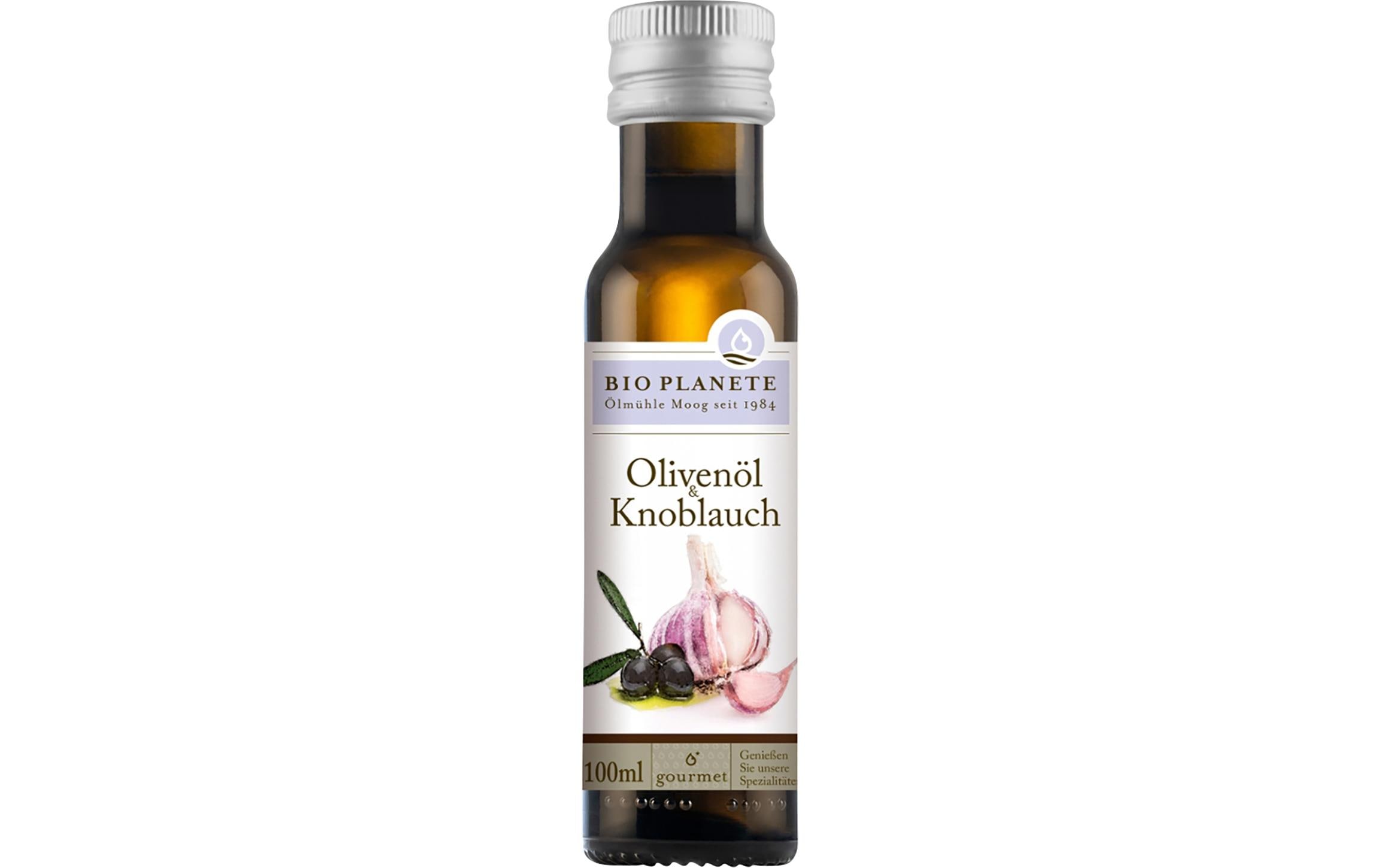 Bio Planete Olivenöl und Knoblauch 100 ml