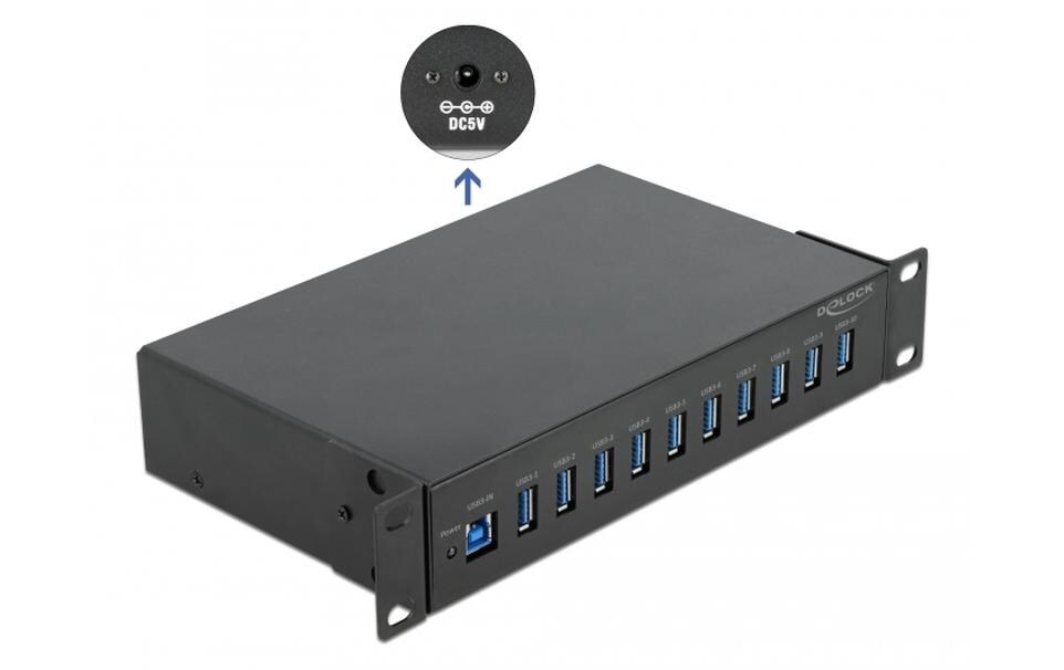 Delock USB-Hub 64112 USB 3.0 - 10x USB-A
