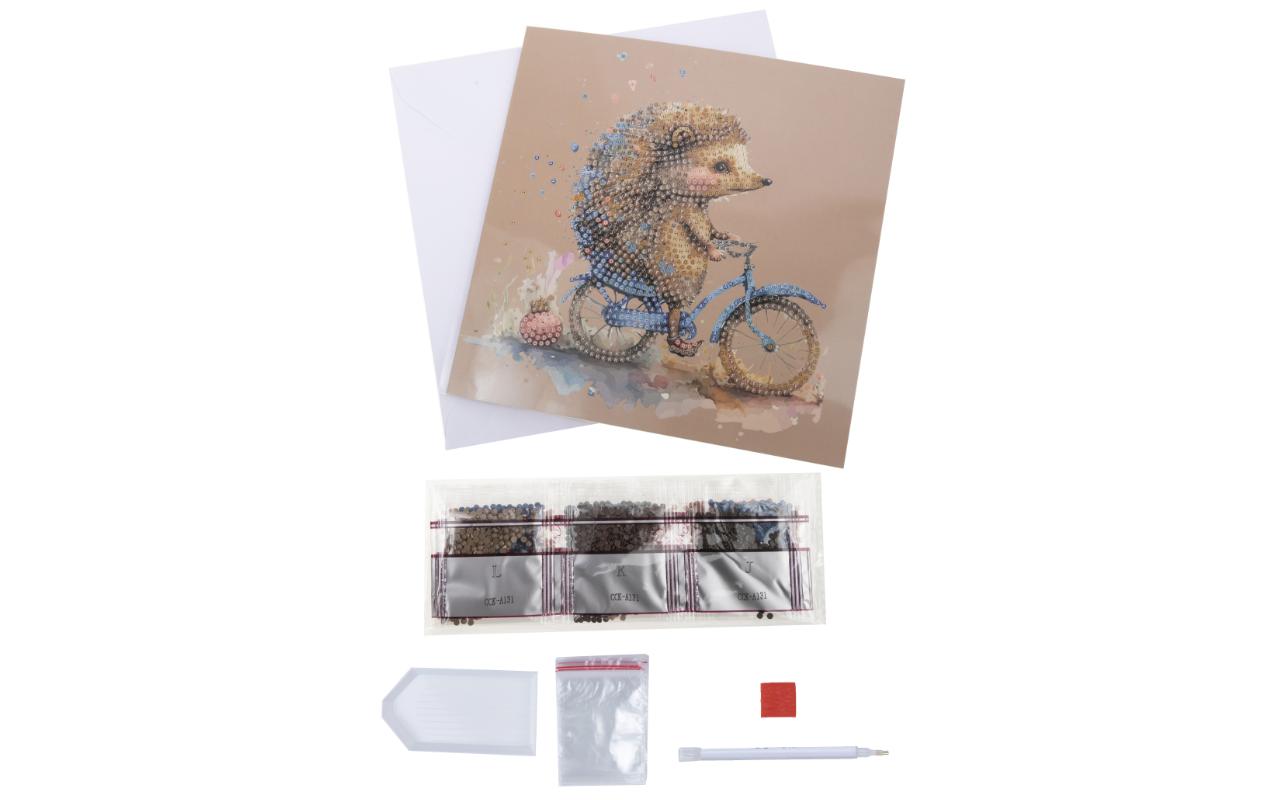 CRAFT Buddy Bastelset Crystal Art Card Igel