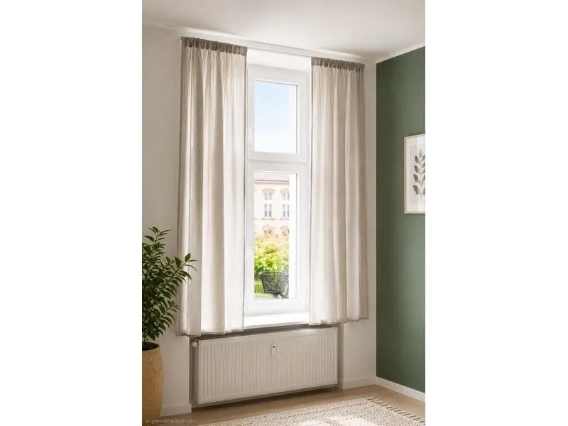 Urbanara URBANARA Vorhang 2er-Set Musselin Trofa 135 cm x 320 cm Urbanara URBANARA Vorhang 2er-Set Musselin Trofa 135 cm x 320 cm