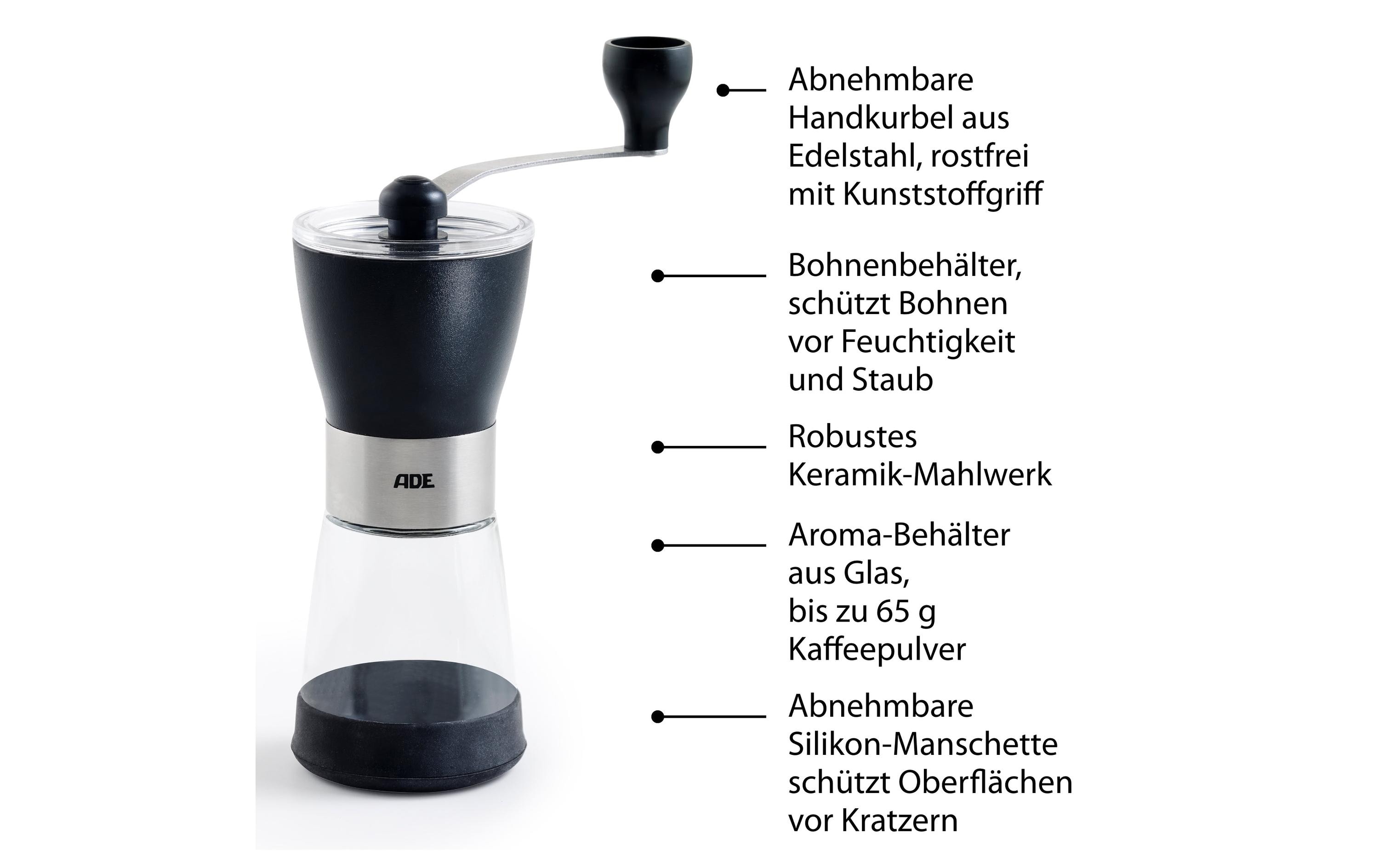 ADE Kaffeemühle Schwarz