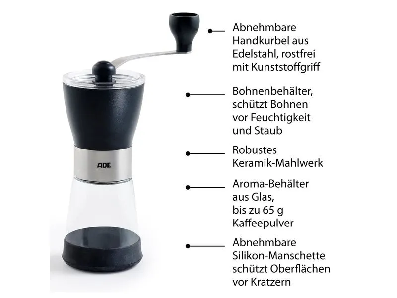 ADE Kaffeemühle Schwarz ADE Kaffeemühle Schwarz