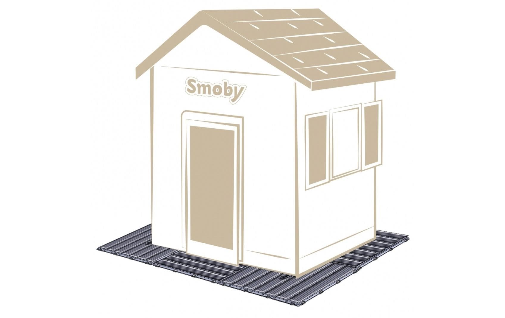 Smoby Zubehör Spielhaus Bodenplatten-Set mit Klicksystem