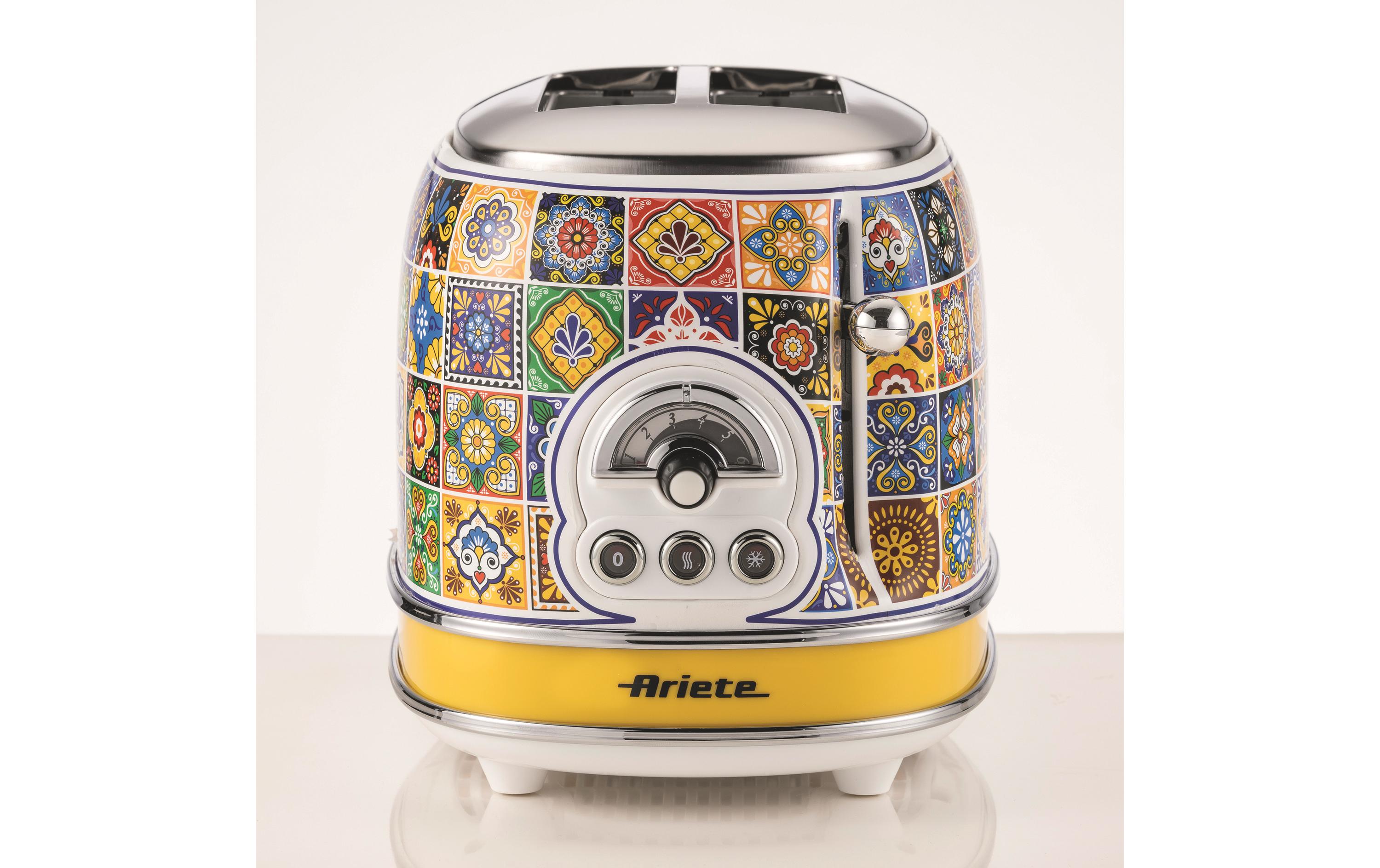 Ariete Toaster Positano ARI-155-POS Gelb Ariete Toaster Positano ARI-155-POS Gelb