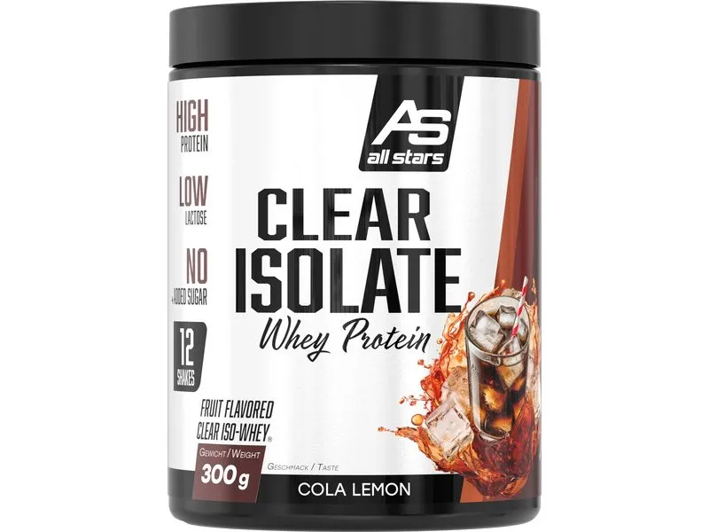 All Stars Clear Isolate Cola Lemon 300 g All Stars Clear Isolate Cola Lemon 300 g