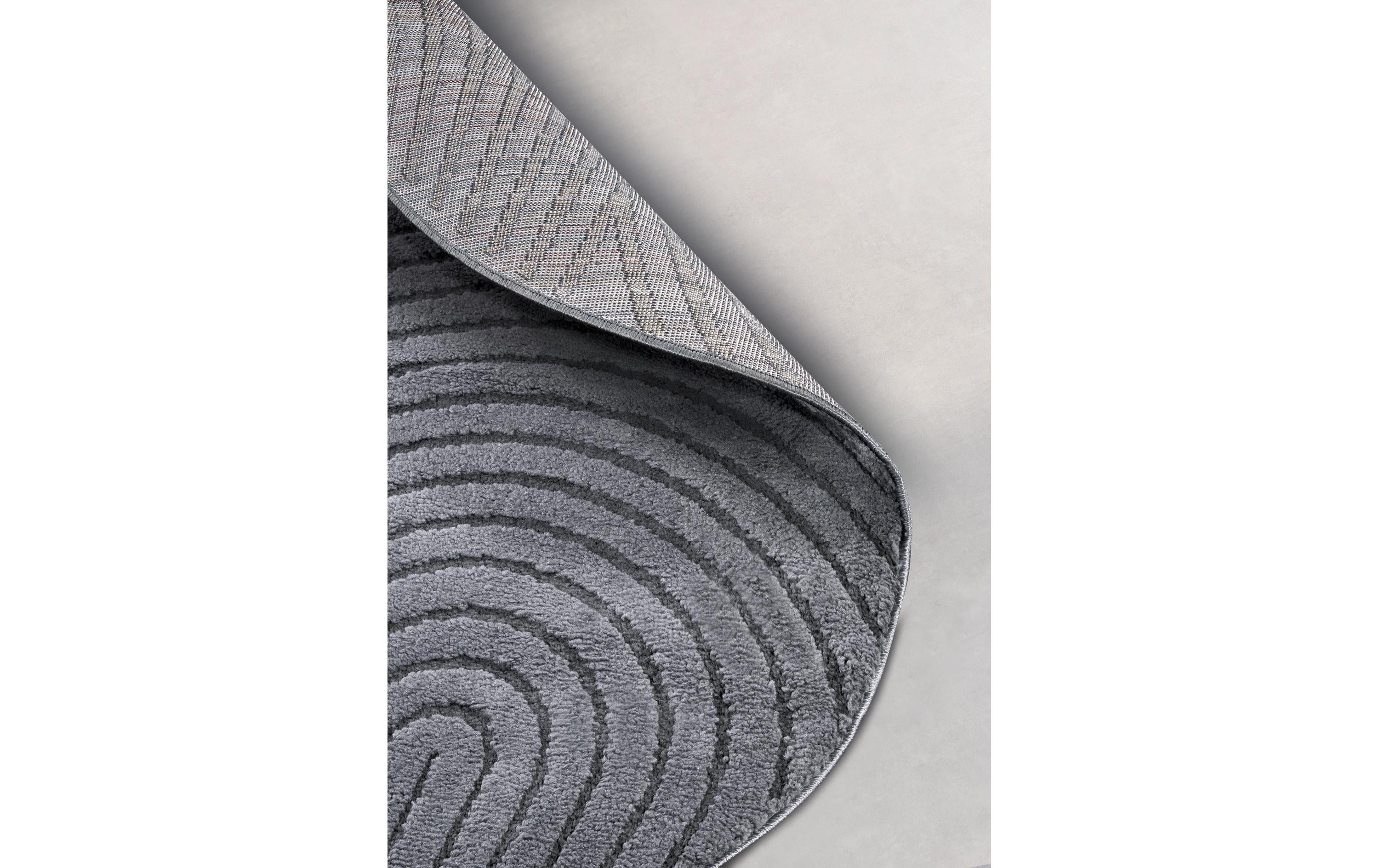 Elle Decoration Teppich Panglao Ø 160 cm, Anthracite