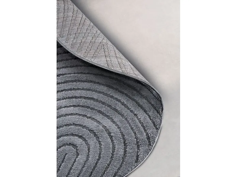 Elle Decoration Teppich Panglao Ø 160 cm, Anthracite