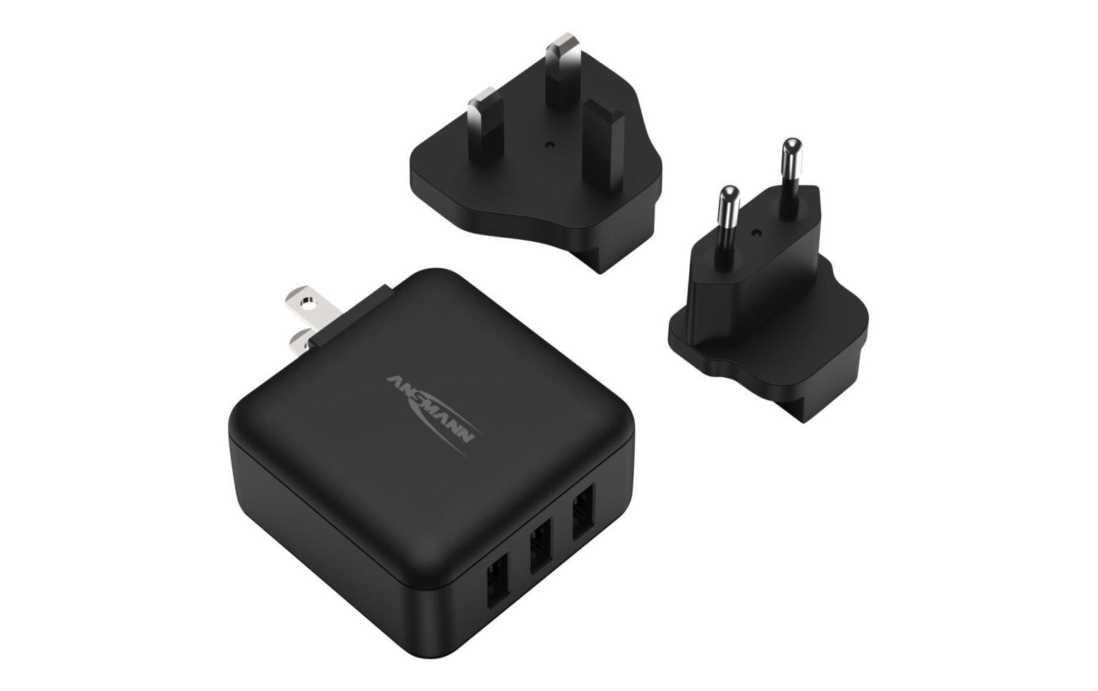 Ansmann USB-Wandladegerät Travel Charger TC315 3x USB-A, 15 W Ansmann USB-Wandladegerät Travel Charger TC315 3x USB-A, 15 W