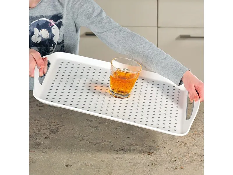 Kesper Serviertablett Rutschfest Weiss 45.5 x 32 x 4.5 cm Kesper Serviertablett Rutschfest Weiss 45.5 x 32 x 4.5 cm