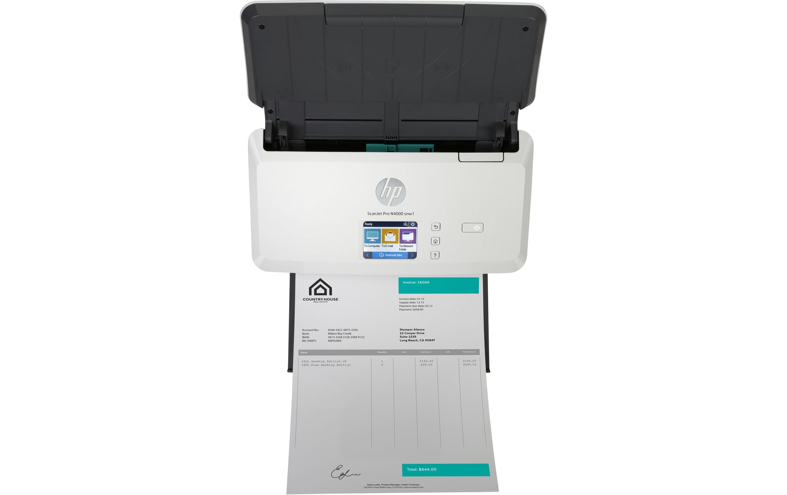 HP Dokumentenscanner ScanJet Pro N4000 snw1