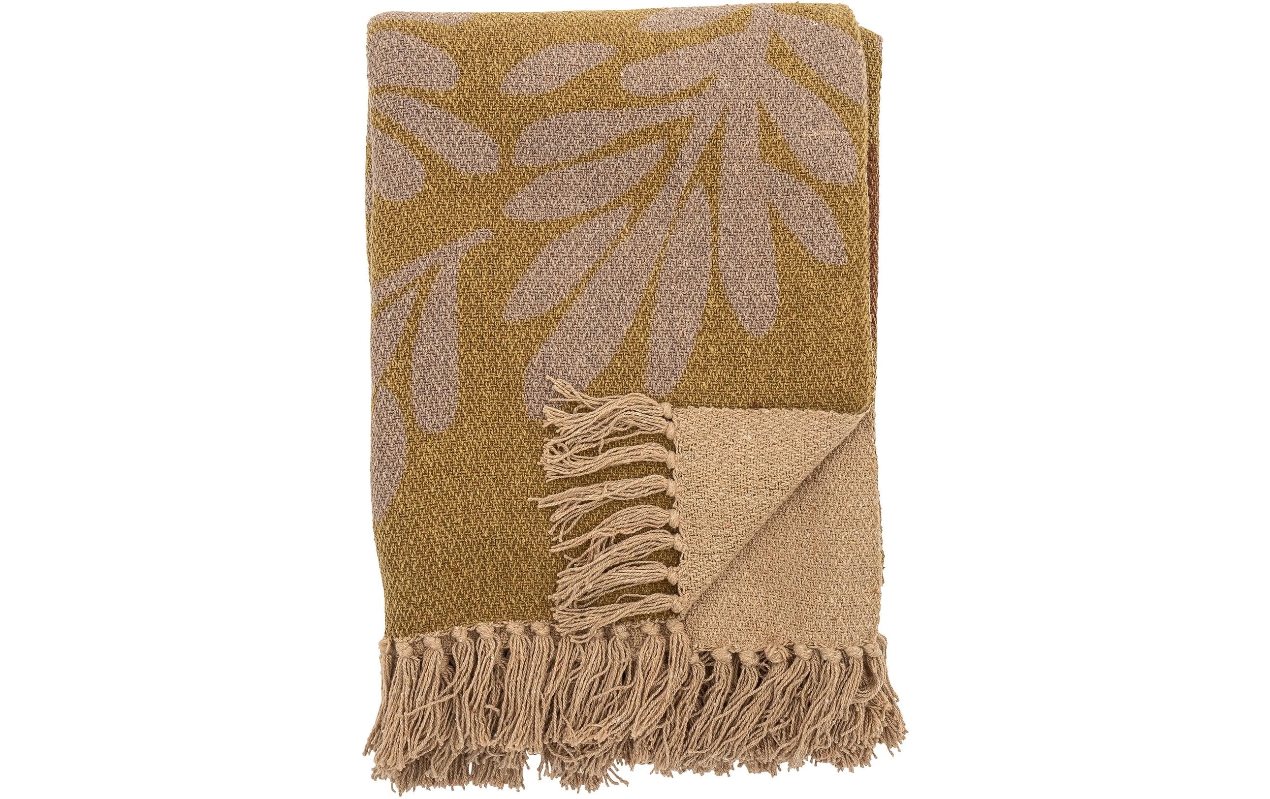 Bloomingville Decke Lark 130 x 160 cm, Gelb