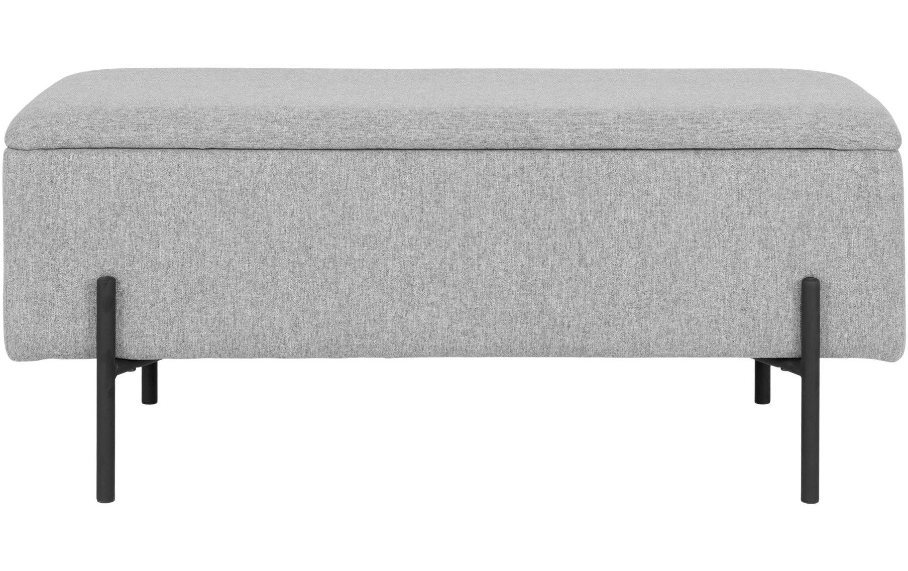 House Nordic Sitztruhe Watford 36.5 x 95 x 46 cm, Hellgrau