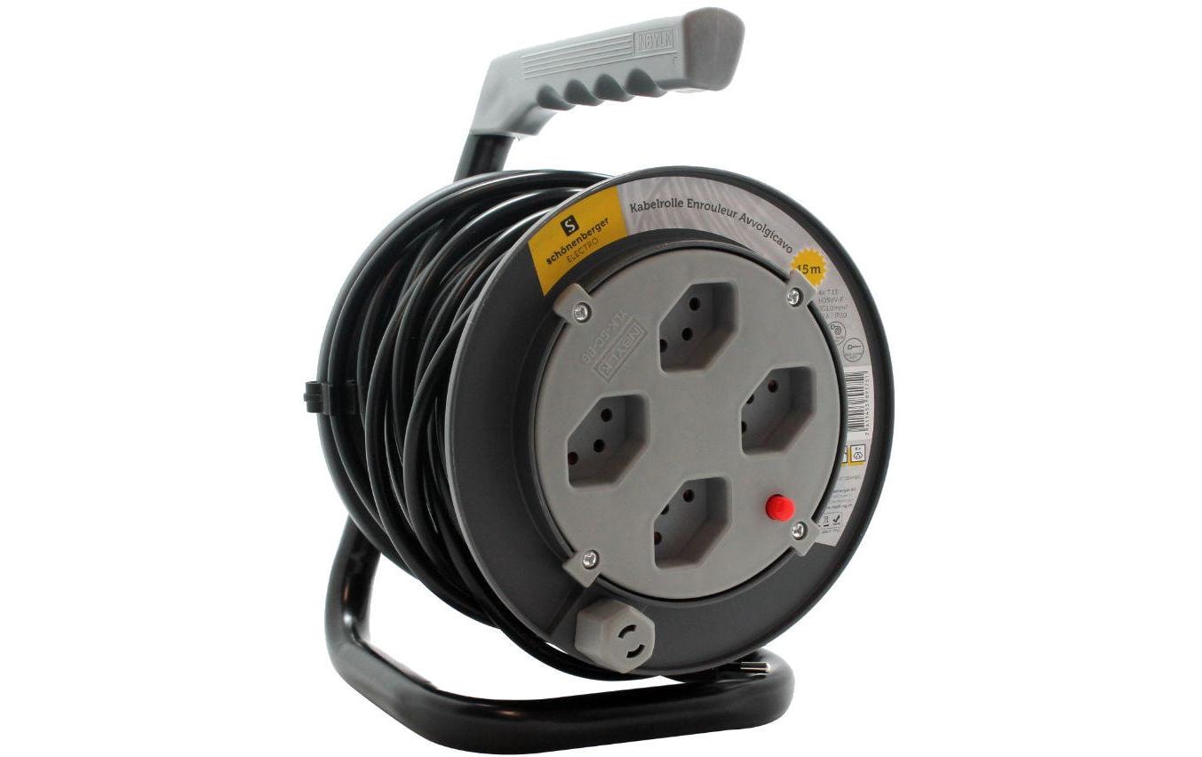 Schönenberger Kabelrolle 15 m Grau