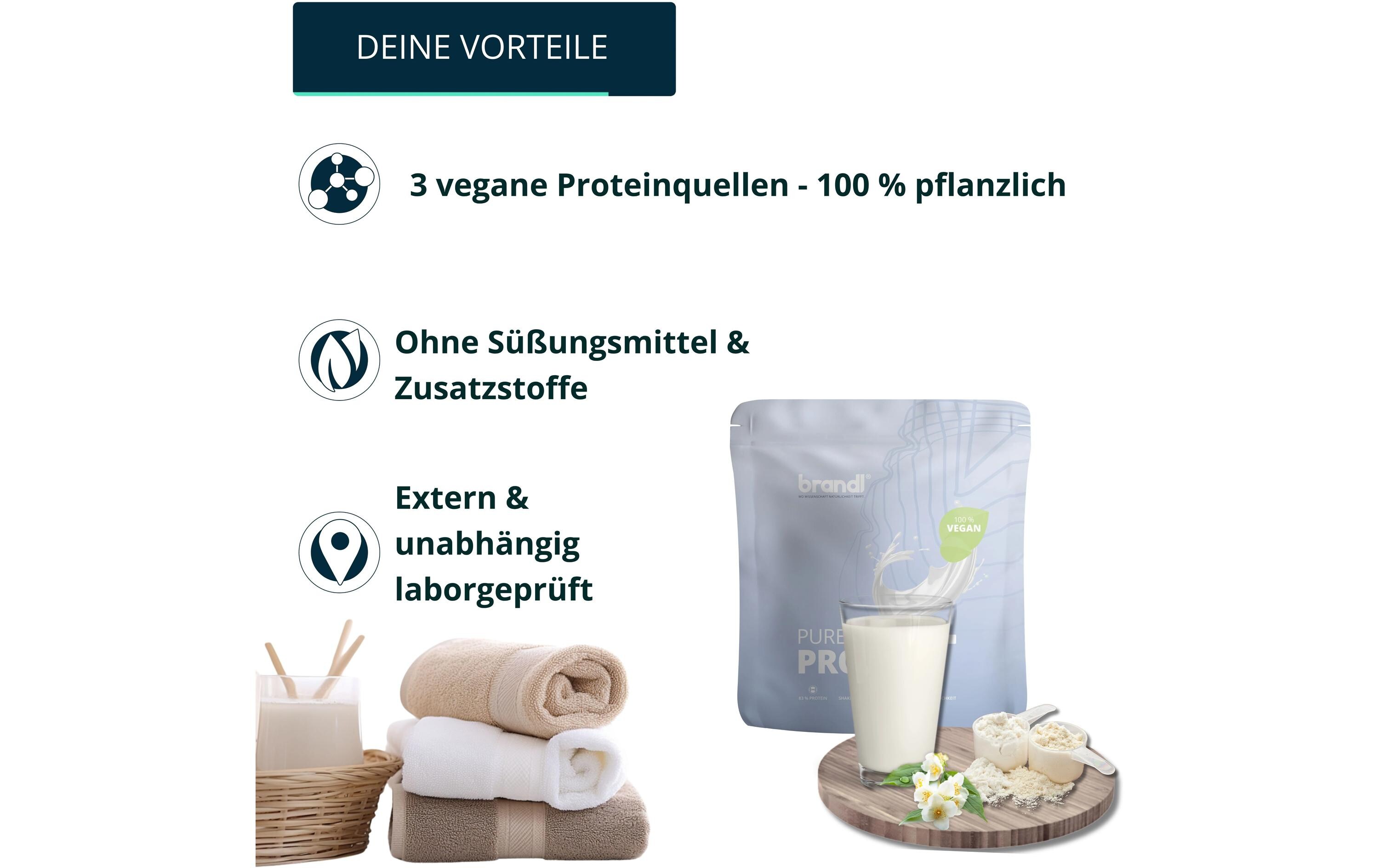 Brandl-Nutrition Pure Protein Vegan Neutral 1000 g