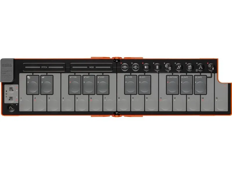 Korg Keyboard Controller nanoKEY Fold Lava Orange Limited Korg Keyboard Controller nanoKEY Fold Lava Orange Limited