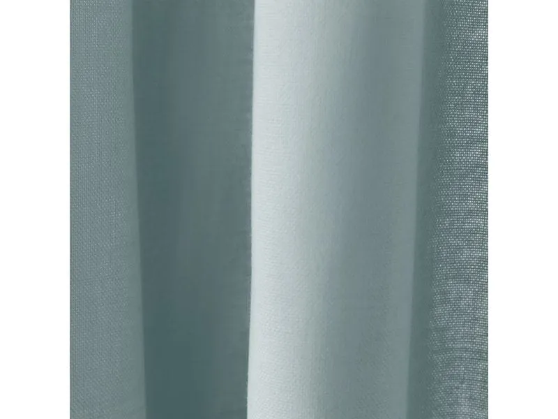 Urbanara Vorhang Solana Helles, Grüngrau, 140 x 245 cm