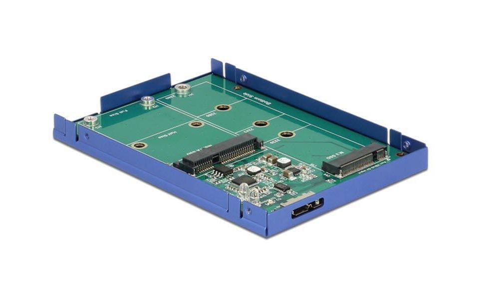 Delock 2.5-Einbaurahmen USB 3.1 für M.2/mSATA-Module Delock 2.5-Einbaurahmen USB 3.1 für M.2/mSATA-Module