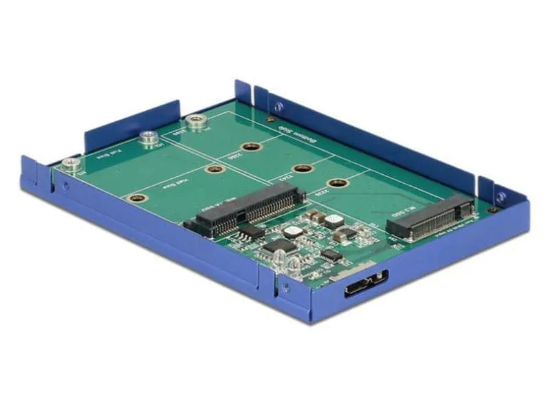 Delock 2.5-Einbaurahmen USB 3.1 für M.2/mSATA-Module Delock 2.5-Einbaurahmen USB 3.1 für M.2/mSATA-Module