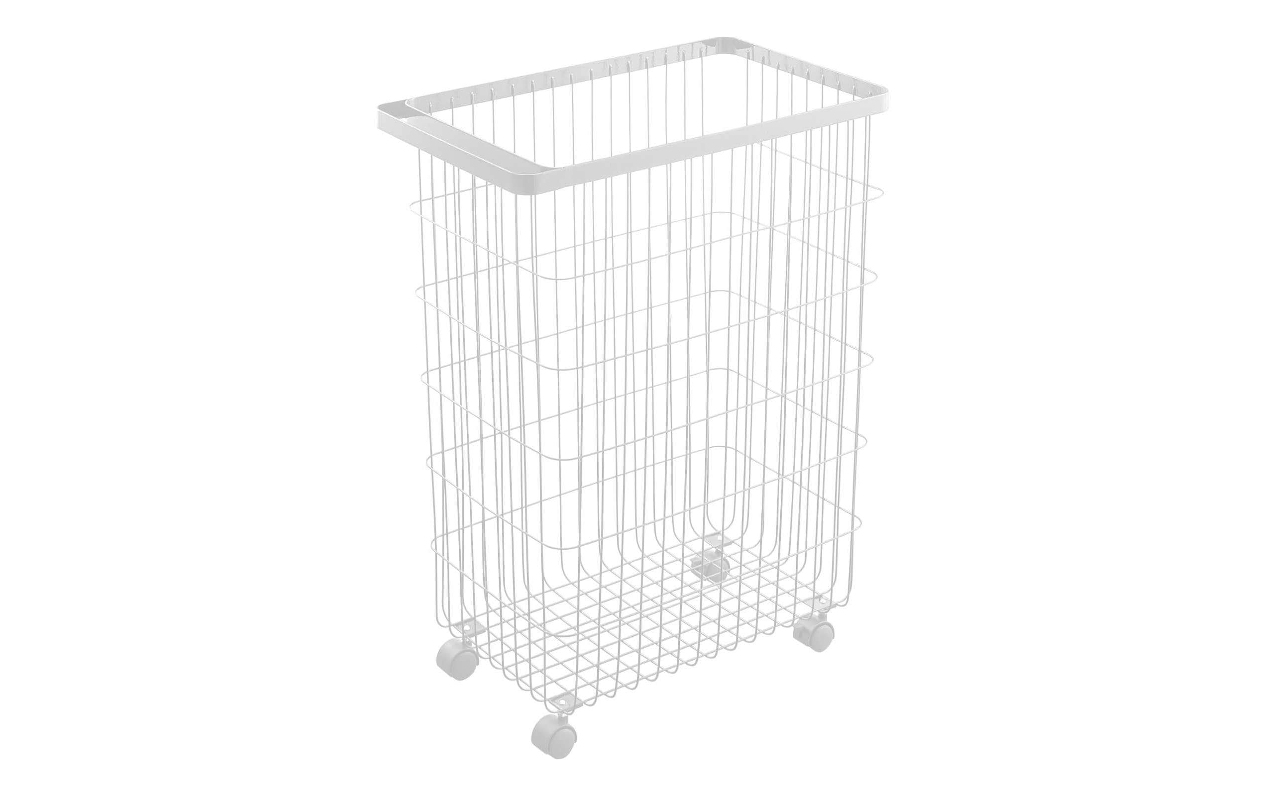 Yamazaki Wäschekorb Tower 50 l, Weiss